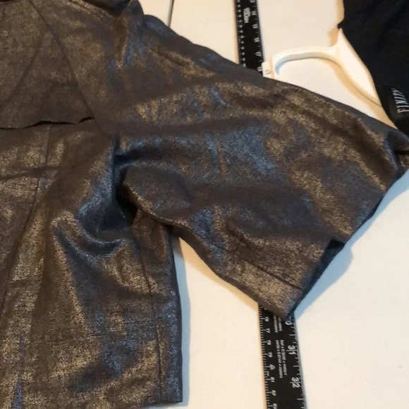 Sandro Sportswear  size XL black very dark metallic gray jacket with 3/4 sleeve - Picture 12 of 16